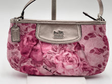 Load image into Gallery viewer, Coach Small Floral Vintage Bag - Pink and Silver Metallic Pattern