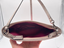 Load image into Gallery viewer, Coach Small Floral Vintage Bag - Pink and Silver Metallic Pattern