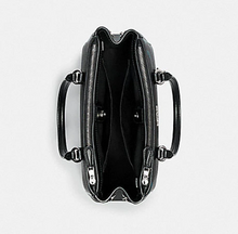 Load image into Gallery viewer, Coach Leather Crossbody Surrey Carryall Victorian Black Floral - Leather