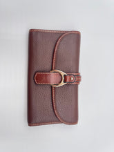 Load image into Gallery viewer, Dooney & Bourke Drawstring Shoulder Bag in Pebble Brown Leather