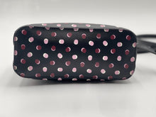 Load image into Gallery viewer, Kate Spade Dome Crossbody Bag in Pebble Leather - Black/Burgundy Pattern