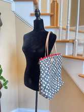 Load image into Gallery viewer, Kate Spade Large Shoulder Bag with Signature Spade Design - Black/White