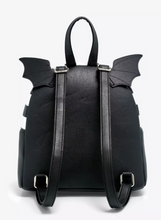 Load image into Gallery viewer, Beetlejuice Recently Deceased Handbook Bat Wing Mini Backpack - Loungefly