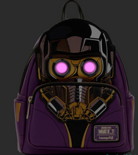 Load image into Gallery viewer, What If... Star-Lord T’challa Cosplay Light Up Mini Backpack - Glow in the dark