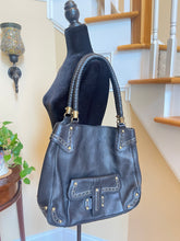 Load image into Gallery viewer, Michael Kors - Soft Black Leather Vintage Shoulder Bag