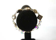 Load image into Gallery viewer, Crystal/Silver Czech Crystals/Glass hand-crafted bracelets (Multiple styles/color options available) Adorned with pretty charms. BGCB12-3