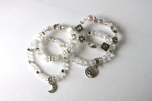 Load image into Gallery viewer, Czech Crystals/Glass hand-crafted bracelets (Multiple styles/color options available) Adorned with pretty charms.