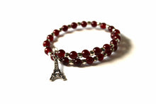 Load image into Gallery viewer, Czech Crystals/Glass hand-crafted bracelets (Multiple styles/color options available). Adorned with silver or gold charms