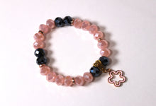 Load image into Gallery viewer, Czech Crystals/Glass hand-crafted bracelets (Multiple styles/color options available). Bracelets adorned with silver or gold charms.