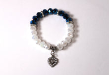 Load image into Gallery viewer, Czech Crystals/Glass hand-crafted bracelets (Multiple styles/color options available). Bracelets adorned with silver or gold charms.