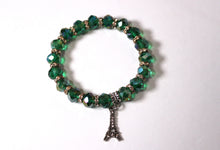 Load image into Gallery viewer, Czech Crystals/Glass hand-crafted bracelets (Multiple styles/color options available). Bracelets adorned with silver or gold charms.