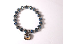 Load image into Gallery viewer, Czech Crystals/Glass hand-crafted bracelets (Multiple styles/color options available). Bracelets adorned with silver or gold charms.
