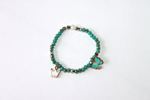 Load image into Gallery viewer, Copy of GENUINE Natural Stones/Healing Crystals, hand-crafted bracelets (Green and blue agate, white labradorite, green jade).