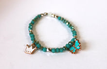 Load image into Gallery viewer, GENUINE Natural Stones/Healing Crystals, hand-crafted bracelets (Green and blue agate, white labradorite, green jade).