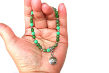 Load image into Gallery viewer, GENUINE Natural Stones/Healing Crystals, hand-crafted bracelets (Green Aventurine, Green Qing Hai Jade, White Quartz, Green Turquoise). BGGRB3