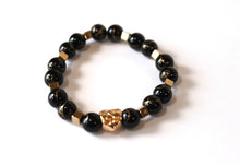 Load image into Gallery viewer, GENUINE Natural Stones/Healing Crystals, hand-crafted bracelets (Multiple styles/color options). Adorned with silver or gold charms.