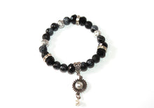 Load image into Gallery viewer, GENUINE Natural Stones/Healing Crystals, hand-crafted bracelets (Multiple styles/color options). Adorned with silver or gold charms.
