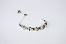 Load image into Gallery viewer, Muli-color stones Hand-crafted stainless steel and crystal adjustable bracelet - Available in various colors.
