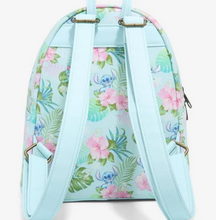 Load image into Gallery viewer, Loungefly Disney Lilo & Stitch Tropical Friends Mini Backpack - back view