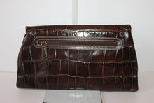 Load image into Gallery viewer, Brighton Vintage Crossbody and Clutch Bag - Brown Leather w/signature silver accents HB044