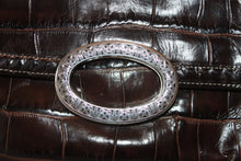 Load image into Gallery viewer, Brighton Vintage Crossbody and Clutch Bag - Brown Leather w/signature silver accents HB044