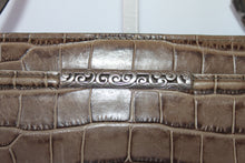 Load image into Gallery viewer, Brighton Vintage Crossbody and Shoulder Bag - Med Brown Leather w/signature silver accents HB043