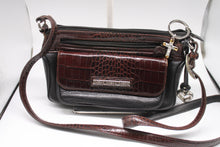 Load image into Gallery viewer, Brighton Vintage Crossbody Bag - Dark Brown Leather with signature silver accents HB011