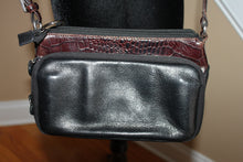 Load image into Gallery viewer, Brighton Vintage Crossbody Bag - Dark Brown Leather with signature silver accents HB011