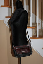 Load image into Gallery viewer, Brighton Vintage Crossbody Bag - Dark Brown Leather with signature silver accents HB011