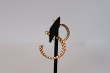 Load image into Gallery viewer, Earrings - Three gold earrings - pearl cluster and gold partial hoops JL109