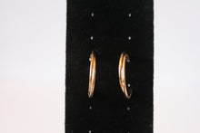 Load image into Gallery viewer, Earrings - Three gold earrings - pearl cluster and gold partial hoops JL109