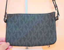 Load image into Gallery viewer, Michael Kors Belt Bag - Dark brown signature MK print with silver accents HB065
