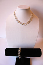 Load image into Gallery viewer, Necklace - 4-layered 925 Silver necklace in silver bead design w/matching bracelet - 17" and 6.5" JL047