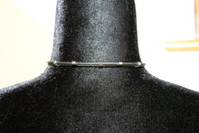 Load image into Gallery viewer, Necklace/Choker - Black & Silver Accents - 15.5" but flexible to fit with matching earrings