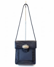 Load image into Gallery viewer, Brighton Crossbody Genuine Black Leather Bag -  Vintage
