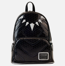 Load image into Gallery viewer, Marvel Metallic Black Panther Cosplay Mini Backpack -front
