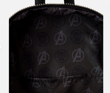 Load image into Gallery viewer, Marvel Metallic Black Panther Cosplay Mini Backpack -lining
