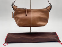 Load image into Gallery viewer, Coach Leather Shoulder Bag - Small Light Brown Hobo - NEW Genuine Leather
