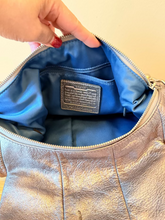 Load image into Gallery viewer, Coach Hobo Bag in Metallic Silver - Shoulder and Crossbody Bag/Vintage
