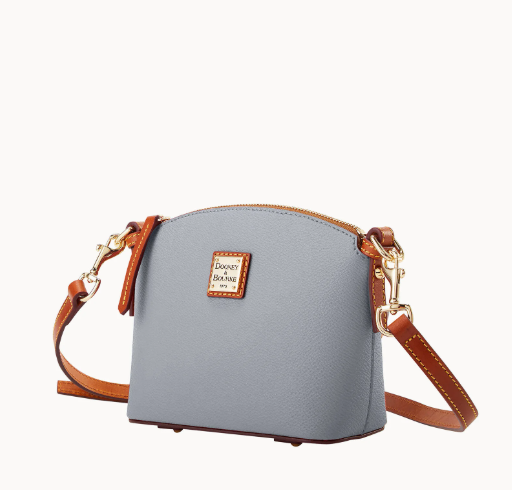 Dooney & Bourke Kirby Mini Domed Crossbody - Smoke Grey - NEW