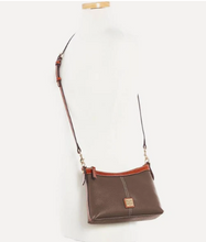 Load image into Gallery viewer, Dooney &amp; Bourke Pebble Grain Crossbody Pouch - Genuine Leather in Olive - NEW
