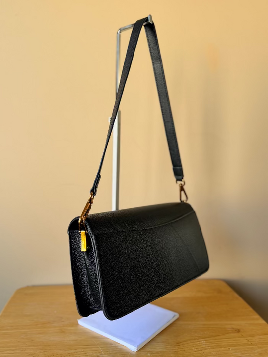 Tabby Shoulder Bag Two-Toned with Gold Hardware (Adjustable Crossbody)