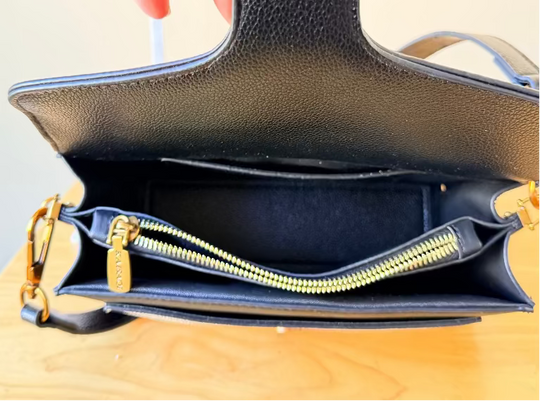 Tabby Shoulder Bag Two-Toned with Gold Hardware (Adjustable Crossbody)