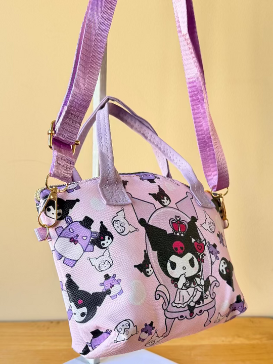Sanrio Girl's Handbag and Crossbody Bag - Cute Purple and Lavender Colors