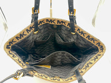 Load image into Gallery viewer, Michael Kors - Gray/Black Large Shoulder Bag Signature MK Logo
