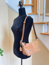 Load image into Gallery viewer, Coach Leather Shoulder Bag - Small Light Brown Hobo
