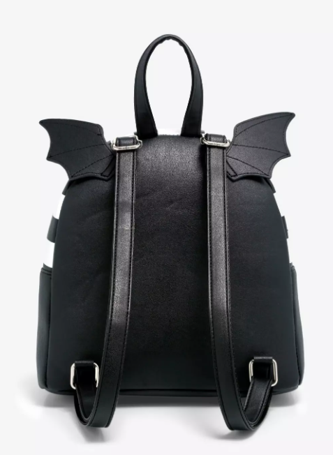 Beetlejuice Recently Deceased Handbook Bat Wing Mini Backpack - Loungefly