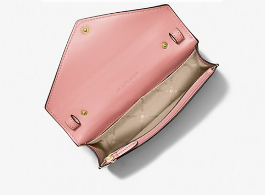 Michael Kors Beige and Pink Crossbody bag - Logo-print canvas. -inside