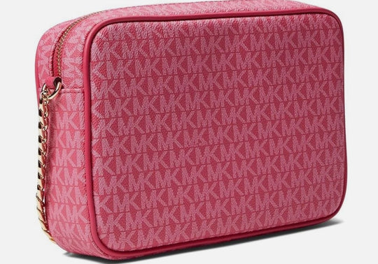 Jet Set Large Printed Logo Crossbody Bag - Red (Cherry)