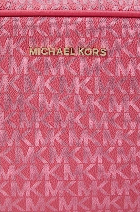 Jet Set Large Printed Logo Crossbody Bag - Red (Cherry)